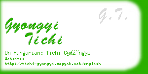 gyongyi tichi business card